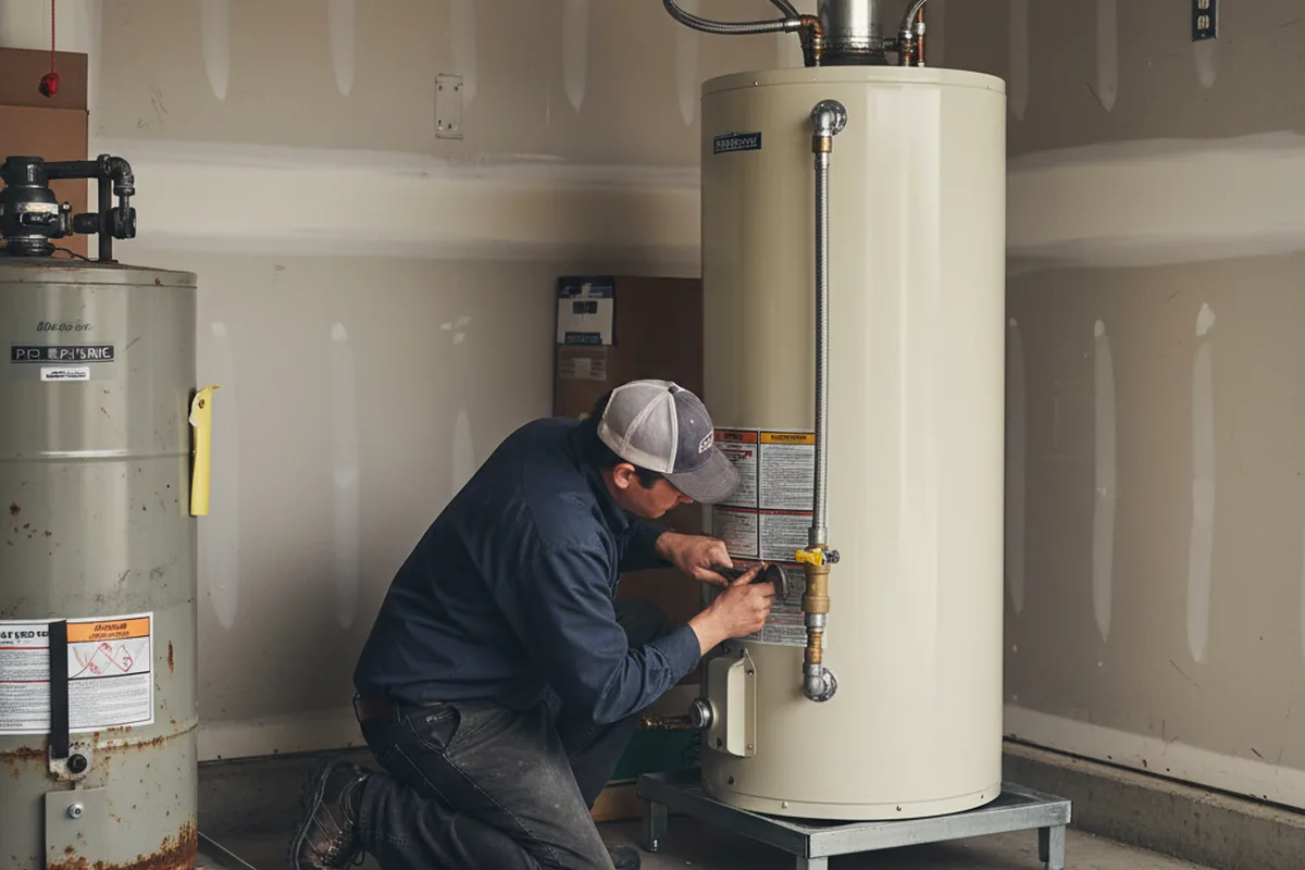 Water heater and shutoff valve replacement in San Ardo