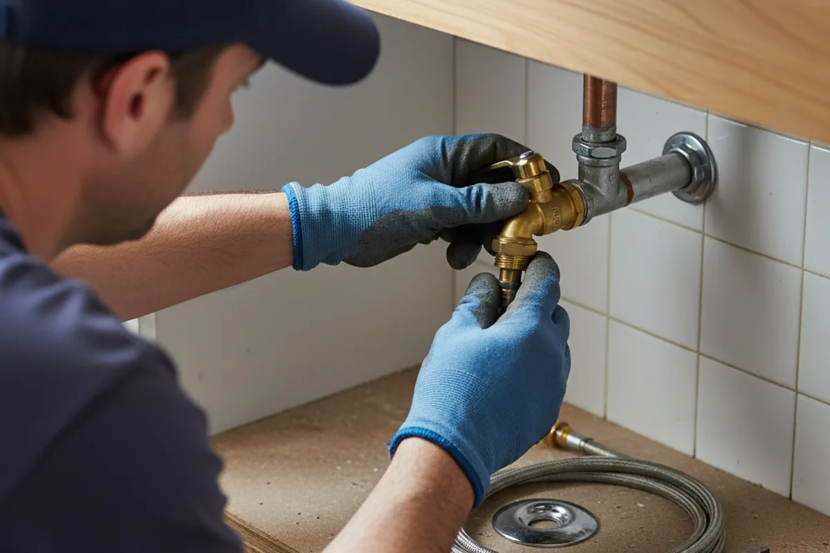 Shutoff valve and fitting work during Emergency Plumbing in San Ardo